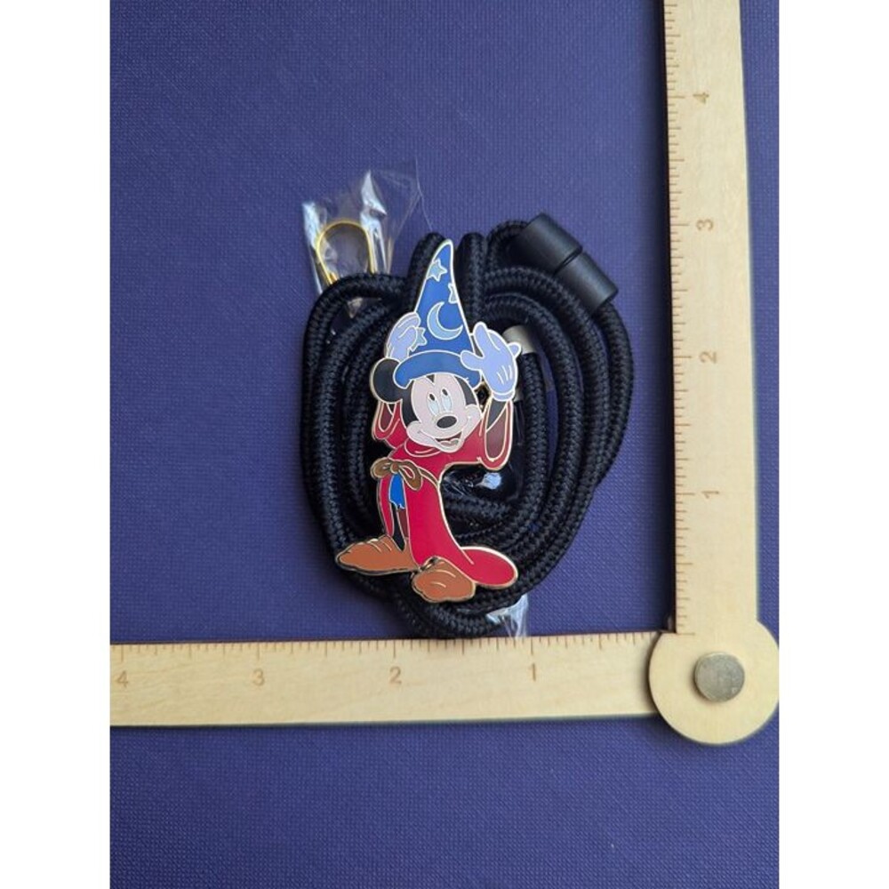 Disney Mickey Mouse the Fantasia Sorcerer BOLO Lanyard Cast Member & freebie